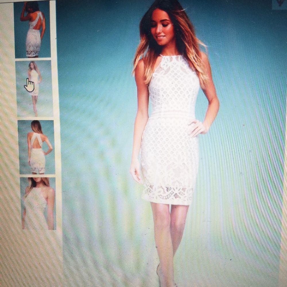 White lulus cocktail dress